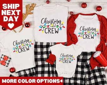 Christmas Crew Shirt, Family Christmas Pajamas, Family Christmas Shirts, Christmas Shirt, Christmas Lights Shirt,Christmas Family Crew Shirt