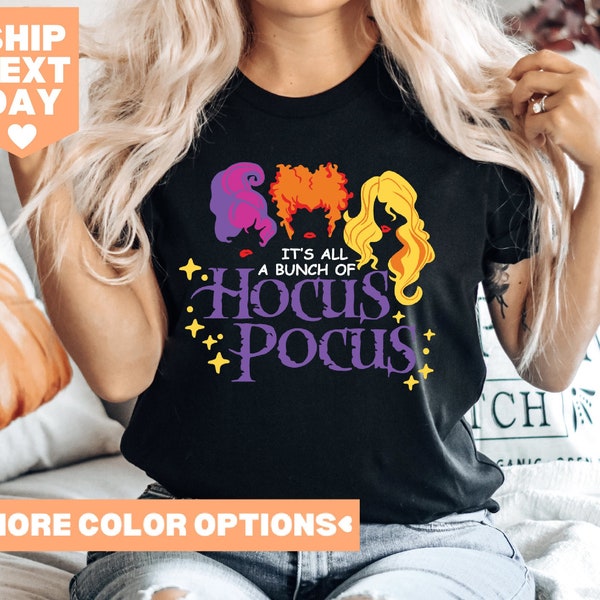 Chemise Hocus Pocus, chemise Hocus Pocus, chemise Sanderson Sisters, chemise Halloween, chemise Halloween Disney, fête d'Halloween