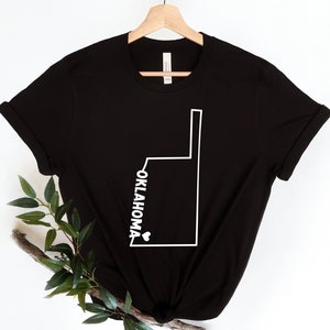 Oklahoma State Shirt, USA Staaten Shirt, Oklahoma Liebhaber Shirt, Zustand Shirt, USA Reise Shirt, Karte Silhouette, Heimatstadt Shirt, USA Reise Shirt