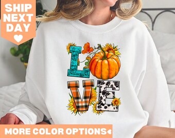 Love Fall Shirt, Hello Fall Shirt, Cute Fall Shirt, Pumpkin Shirt, Thanksgiving Shirt, Autumn Shirt, Pumpkin Sweatshirt, Cute Fall Shirt