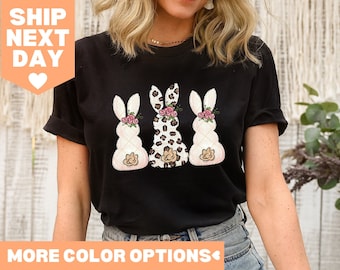 Chemise lapin de Pâques, chemise de Pâques, jolie chemise de Pâques, chemise lapin, chemises de Pâques pour femme, chemise lapin de Pâques, chemise de Pâques pour tout-petit