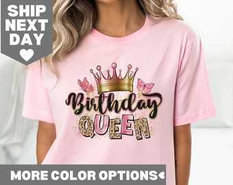 Shirt koningin, verjaardag meisje shirt, verjaardagsshirt, verjaardagscadeau, verjaardag shirt vrouwen, shirt koningin, koningin verjaardag, verjaardagscadeau