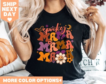 Shirt Spooky Mama, shirt moeder Halloween, shirt Halloween Mama, shirt griezelige moeder, shirt griezelige moeder, shirt grappige moeder, shirt Halloween, shirt Spooky Halloween