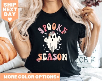 Spöklik säsongströja, läskiga vibbar-tröja, söt Halloween-tröja, rolig Halloween-tröja, Halloweentröja, läskig tröja, Halloween-tröja