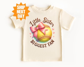 Softball Sister Shirt, Little Sister Softball Shirt, Softball Game Day Shirt, Softball Lover Tee, Softball Biggest Fan Shirt, Softball Shirt