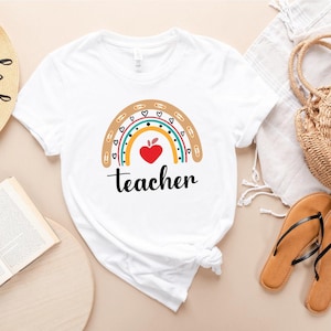 Teacher Shirt, Inspirational Teacher Shirt, Back To School Shirt, Teach Love Inspire, First Grade Teacher Shirts, Teacher Appreciation Shirt