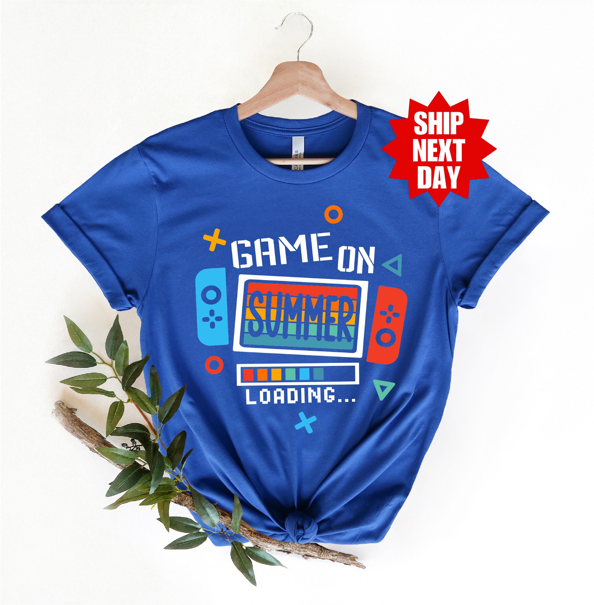 Game on Summer Loading Shirt, Last Day of School Shirt, Boys