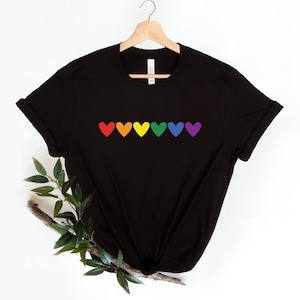 Rainbow Hearts Shirt, LGBT Rainbow Hearts Shirt, Pride Shirt, Pride Month Shirt, Gay Pride LGBT Shirt, Equality Shirt, LGBT Pride Shirt