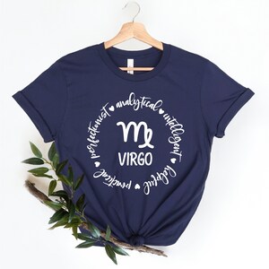 Maglietta Vergine, Maglietta Zodiaco Vergine, Maglietta Astrologia, Maglietta Segni Zodiacali, Felpa Vergine, Regalo Vergine, Regalo Segni Zodiacali, Maglietta Oroscopo immagine 4