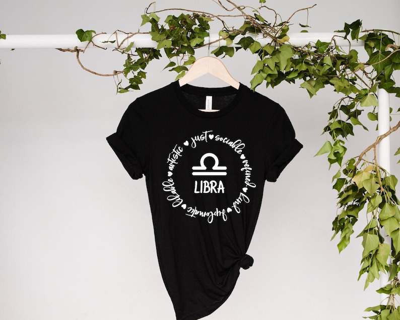Libra Shirt, Libra Zodiac Shirt, Astrology Shirt, Zodiac Signs Shirt, Libra Sweatshirt, Libra Gift, Zodiac Signs Gift, Horoscope Shirt image 1