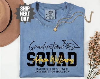 Personalized Graduation Shirt, Custom Senior Shirt, Class of 2026 Matching Family Graduation Shirts, Proud Mom of a 2026 Graduate Shirt