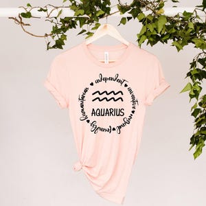 Aquarius Shirt, Aquarius Zodiac Shirt, Astrology Shirt, Zodiac Signs Shirt, Aquarius Sweatshirt, Aquarius Gift, Horoscope Shirt, Aquarius image 2
