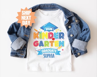 Custom Kindergarten Graduation Shirt, Kindergarten Grad Shirt, Cute Kindergarten Grad Shirt, Last Day Of School Shirt, Kids Graduation Shirt