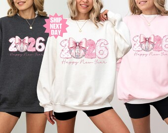 Comfort Colors® Happy New Year Shirt, New Year 2026 Shirt, New Year Crew Shirt, New Year's Eve Shirt, Hello 2026 Shirt, New Year Party Shirt