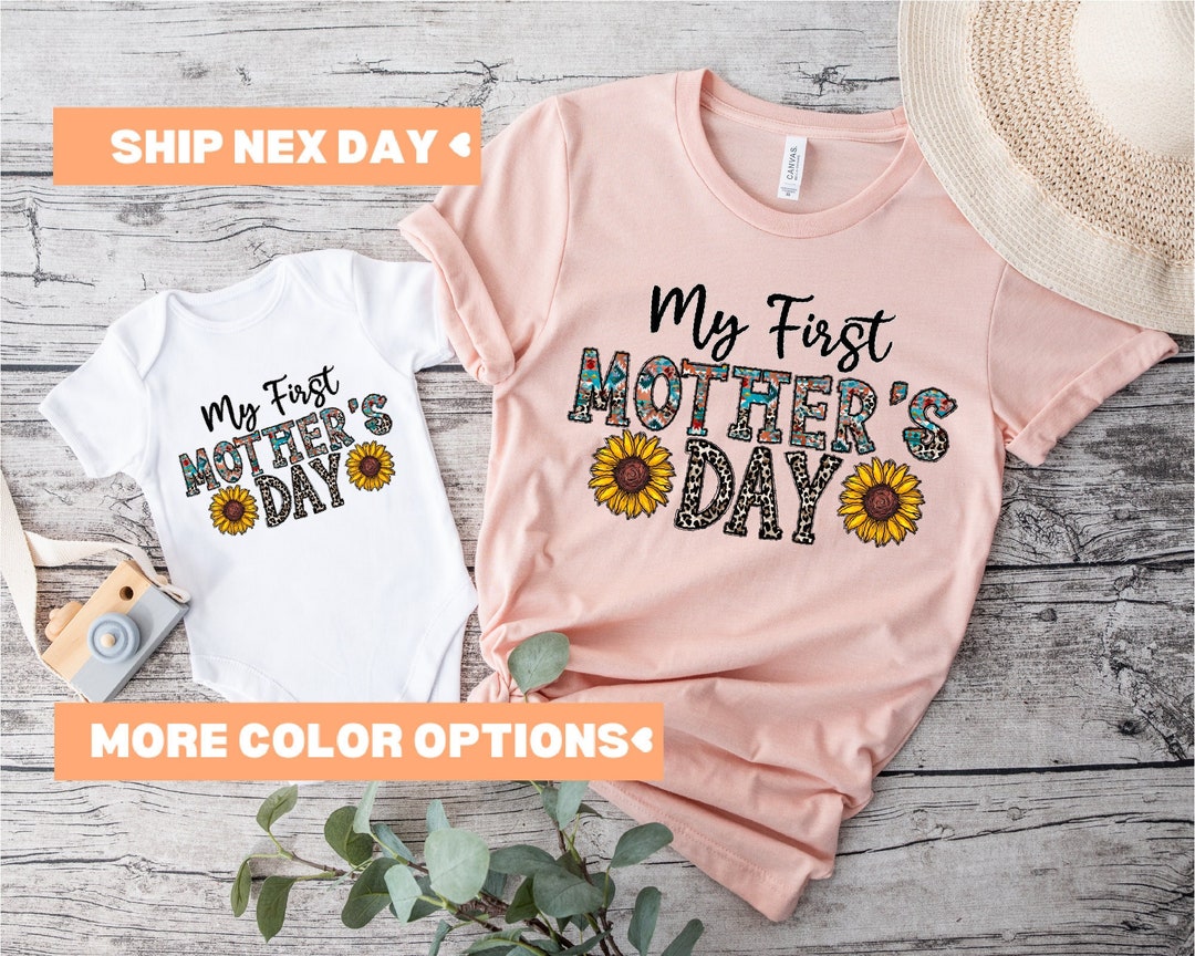 My First Mother's Day Shirts, Matching Mommy and Me Shirt, New Mom ...