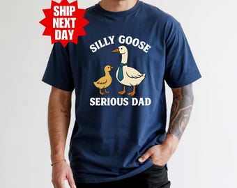 Chemise papa sérieux Silly Goose, cadeau fête des pères, chemise mari, cadeau d'anniversaire pour papa, chemise papa, cadeau pour papa, chemise papa drôle, t-shirt nouveau papa