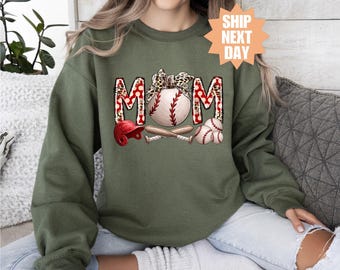 Sweatshirt honkbal moeder, hoodie Baseball Mama, Sweatshirt Game Day Mom, Hoodie Baseball Game Day, cadeau voor Baseball Mama, Sports Mama Gift
