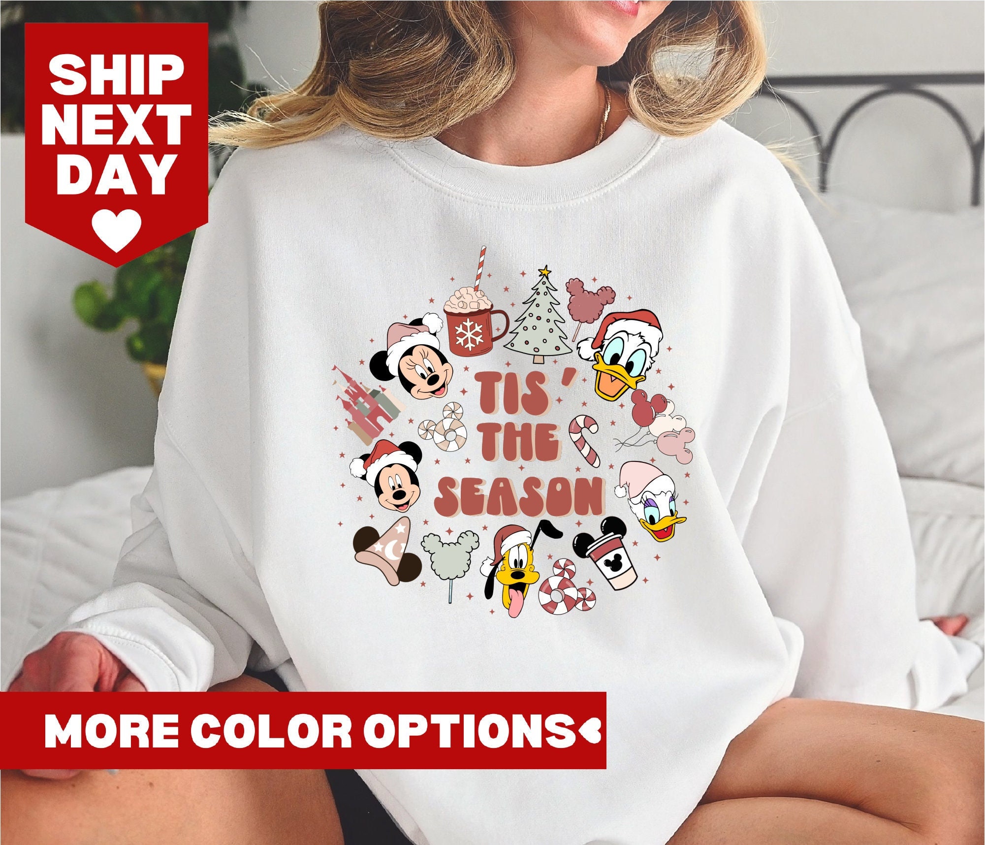 Discover Disney Christmas Sweatshirt, Disney Christmas Tis the Season Sweatshirt