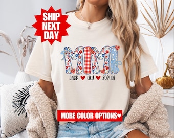 Comfort Colors® Amerikanisches Mimi-Shirt, individuelles Oma-Shirt, Retro Mimi-Shirt, 4