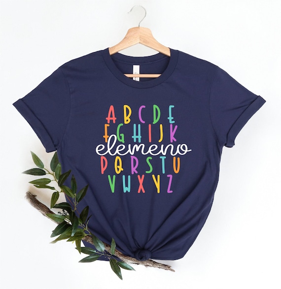 Cute Teacher Shirt - Alphabet Shirt - Elemeno Cute Teacher Shirt - Alphabet Shirt - Elemeno