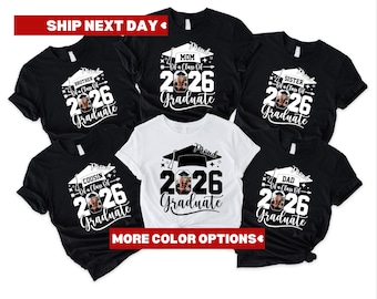 Custom Senior Shirt, Personalized Graduation Shirts, Class of 2026 Family Graduation Shirt, Custom Graduation Shirt, Proud Family Shirt