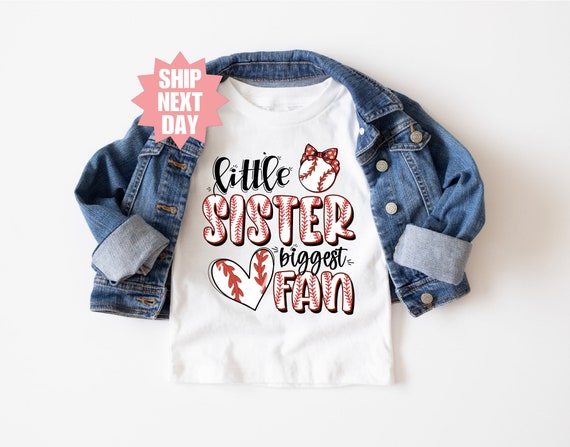 Baseball Sister Shirt, Little Sister Baseball Shirt, Baseball Game Day Shirt, Baseball Lover Tee, Baseball Biggest Fan Shirt, Baseball Shirt