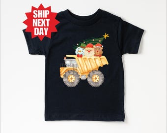 Kids Christmas Shirt, I Dig Christmas Shirt, Kids Holiday Shirt, Construction Toddler Shirt, Kids Truck Shirt, Truck Christmas Shirt