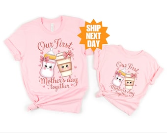 Our First Mothers Day Shirt, Mothers Day Matching Outfit, Mommy and Me Shirt, New Mom Shirt, Mothers Day Gift, Baby Reveal Shirt, Mom Shirt