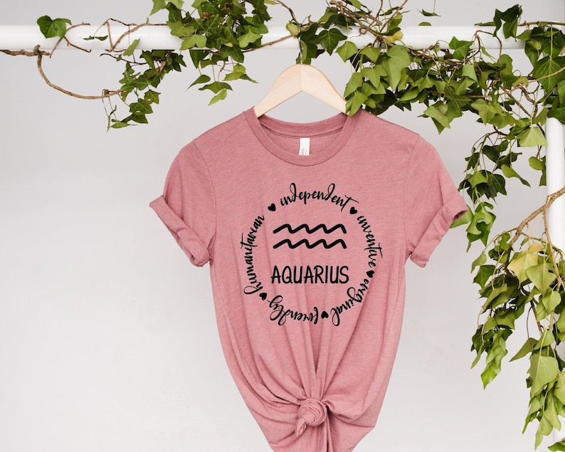 Aquarius Shirt, Aquarius Zodiac Shirt, Astrology Shirt, Zodiac Signs Shirt, Aquarius Sweatshirt, Aquarius Gift, Horoscope Shirt, Aquarius image 1