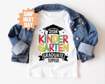 Custom Kindergarten Graduation Shirt, Kindergarten Grad Shirt, Cute Kindergarten Grad Shirt, Last Day Of School Shirt, Kids Graduation Shirt
