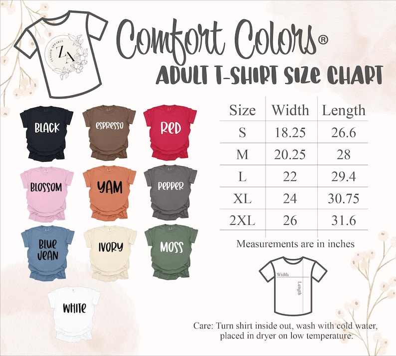 a t - shirt size chart for a child's t - shirt