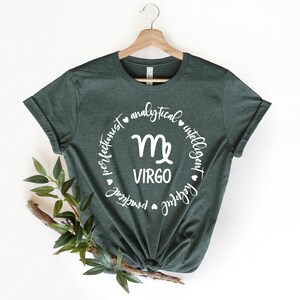 Maglietta Vergine, Maglietta Zodiaco Vergine, Maglietta Astrologia, Maglietta Segni Zodiacali, Felpa Vergine, Regalo Vergine, Regalo Segni Zodiacali, Maglietta Oroscopo immagine 2