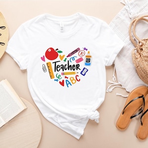 Teacher Shirt, Inspirational Teacher Shirt, Back To School Shirt, Teach Love Inspire, First Grade Teacher Shirts, Teacher Appreciation Shirt