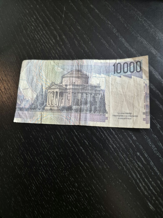 【値下げ】イタリアリア　旧紙幣100,000リラ 古銭 楽天市場】イタリア紙幣 10000リラ 美品 1984年 電池の発明者