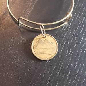 Bangle Coin Egypt Pyramids of Giza Genuine Coin