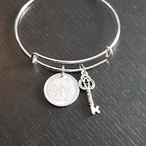 Bangle Coin Japan 1 Yen Aluminum Real Coin