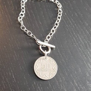 Armband Münze Zentralafrikanische Republik 50 Francs 1980 18cm Toggle