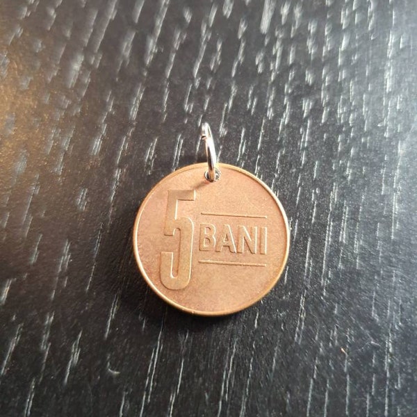 Coin pendant Romania 5 Bani