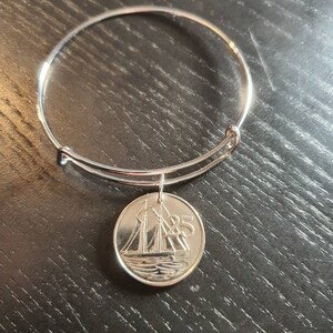 Bangle Coin Cayman Islands 25 Cent Ship