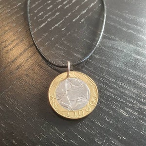 Necklace Coin Italy 1000 Lire 45 - 50 cm Leather