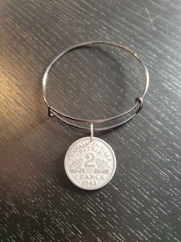 Original Irish Threepence Münzanhänger Von 1943 – Zum 80. Geburtstag, Poliert, In Geschenkbox (Echtmünze)