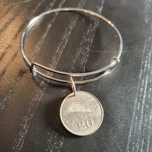Bangle Coin Zimbabwe 20 Cent Genuine Coin Bridge Landscape