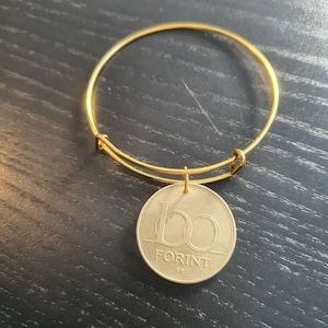 Bangle Coin Hungary 100 Forint Gold Real Coin