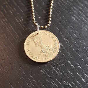 Ball chain coin Hungary 10 Forint 60 cm