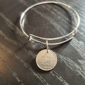 Bangle Coin Netherlands 25 Cent Real Coin
