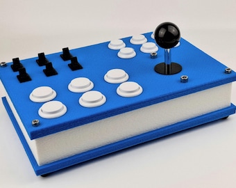 Caja de botones para PC con joystick para simuladores de vuelo, agricultura, camiones, trenes, espacio y carreras. Panel de control universal para PC USB.