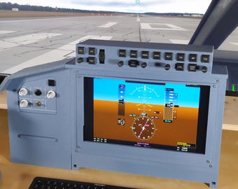 Modular Desktop PC Cockpit Flight Sim Expansion | Airbus Style Left Unit