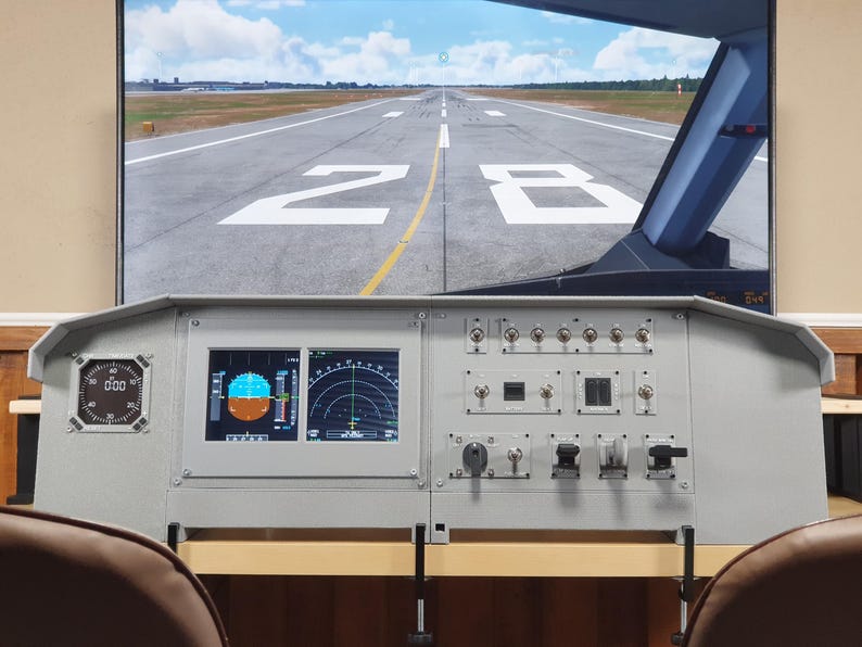 Modular PC Desktop Cockpit | 10 Touchscreen and Tactical Flight ...