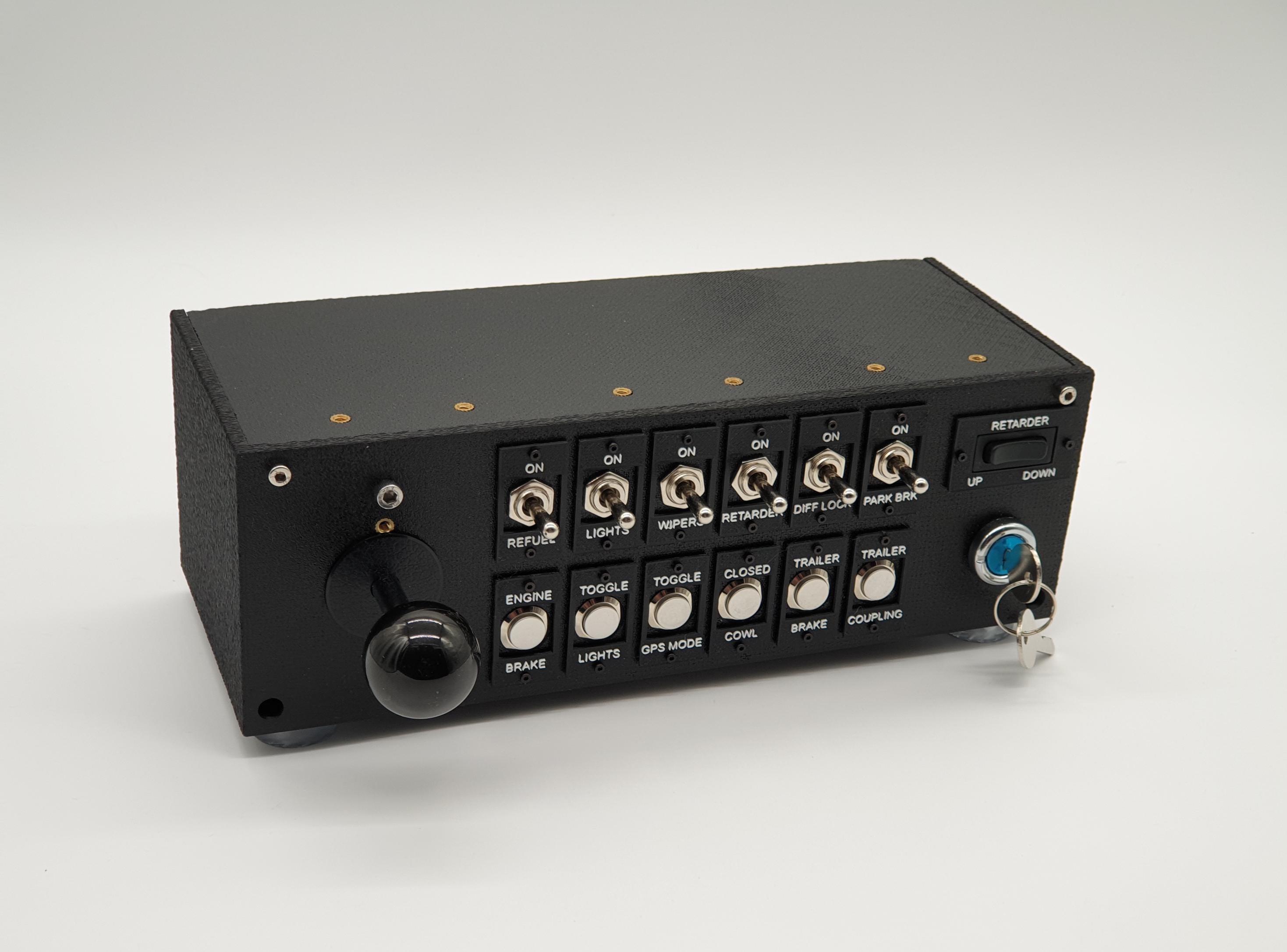 Pro PC Button Box With Digital Joystick and Ignition Switch USB ...