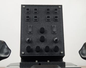 Caja de botones compacta para PC para simuladores de vuelo, simulación agrícola, simulación de camiones, simulación de trenes, simulación espacial y simulación de carreras. Panel de control universal USB.